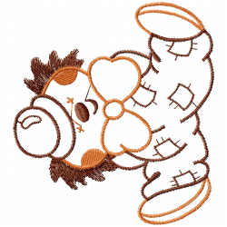 Teddy Embroidery Design 4